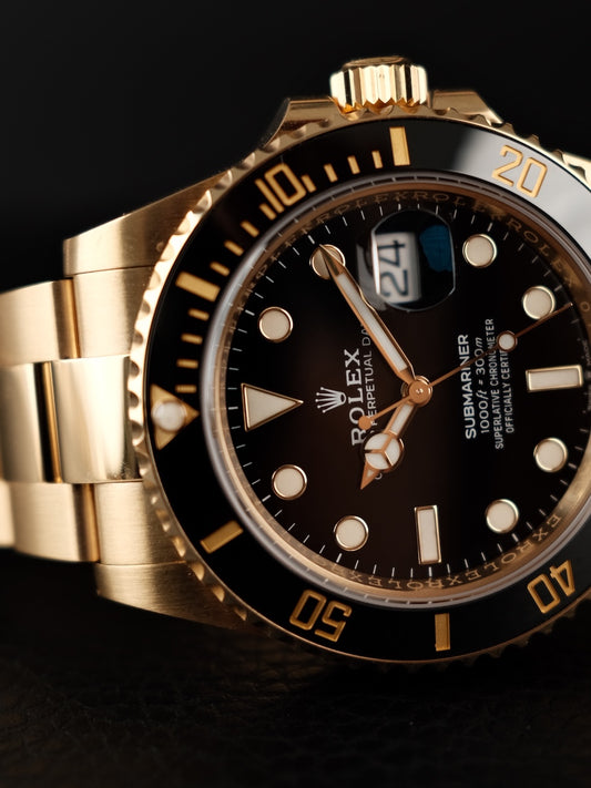 Rolex Submariner Date 126618LN Box + og. Papiere Rolex Serviced 2024, LC 100, First Buyer´s Invoice, 18k Gold