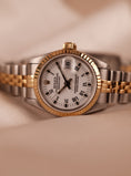 Bild in Galerie-Betrachter laden, Rolex Lady-Datejust 69173 Original Papiere Jubilee White Dial
