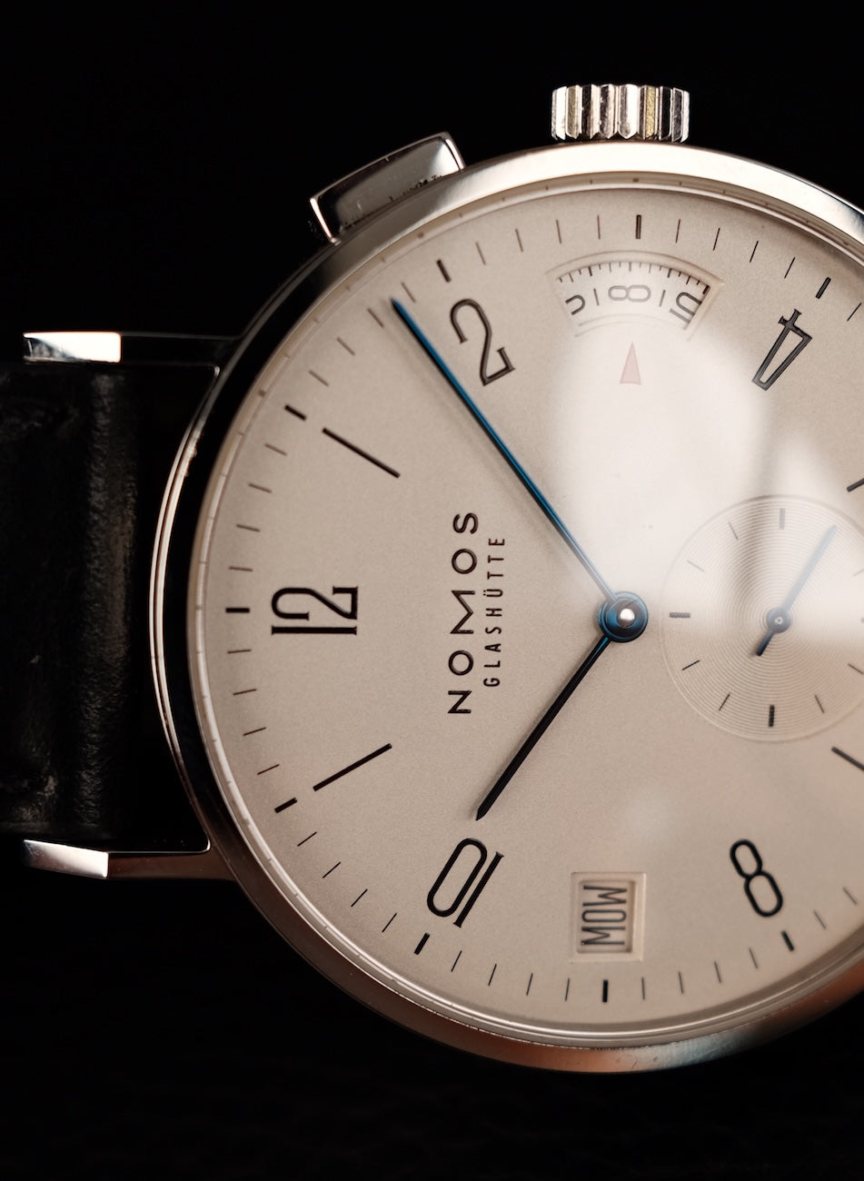 Nomos Tangomat GMT 635 Box + og. Papiere German Delivered Additional Metal Bracelet Automatik