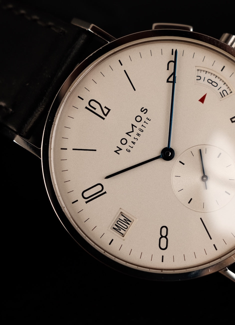 Nomos Tangomat GMT 635 Box + og. Papiere German Delivered Additional Metal Bracelet Automatik