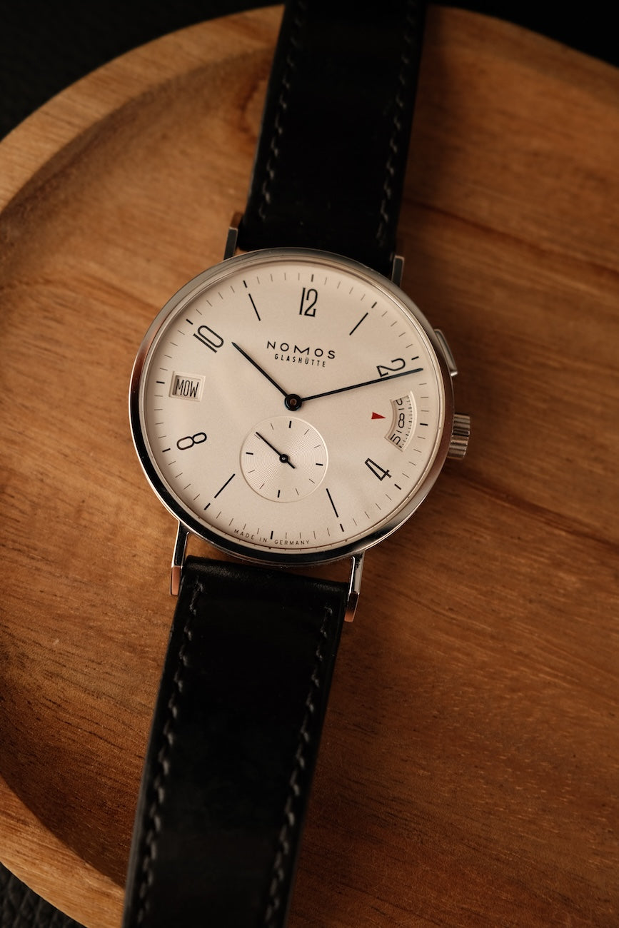 Nomos Tangomat GMT 635 Box + og. Papiere German Delivered Additional Metal Bracelet Automatik