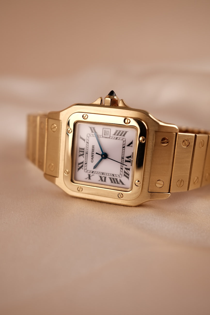 Cartier Santos Carrée 2960 18k Gelbgold TOP ZUSTAND