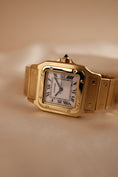 Cargar la imagen en la vista de la galería, Cartier Santos Carrée 2960 18k Gelbgold TOP ZUSTAND
