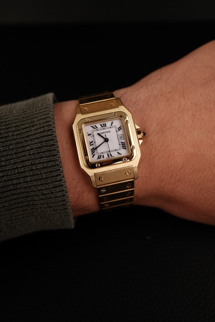 Cartier Santos Carrée 2960 18k Gelbgold TOP ZUSTAND