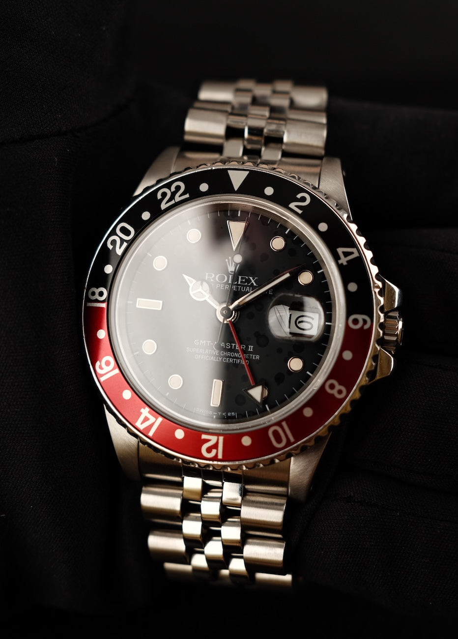 Rolex GMT-Master II 16760 Box + og. Papiere "Fat Lady" Jubilee