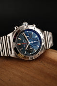 Bild in Galerie-Betrachter laden, Breitling Chronomat B01 42 AB0134 Box + og. Papiere Blue Dial, 99% New, First Buyers Invoice, German Delivered
