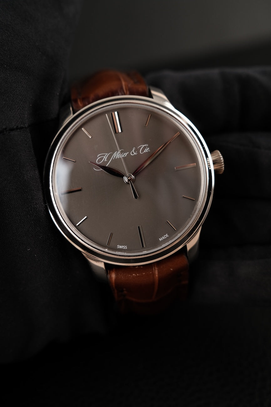 H.Moser & Cie Endeavour Monard Centre Seconds 343505015 Box + og. Papiere Platinum