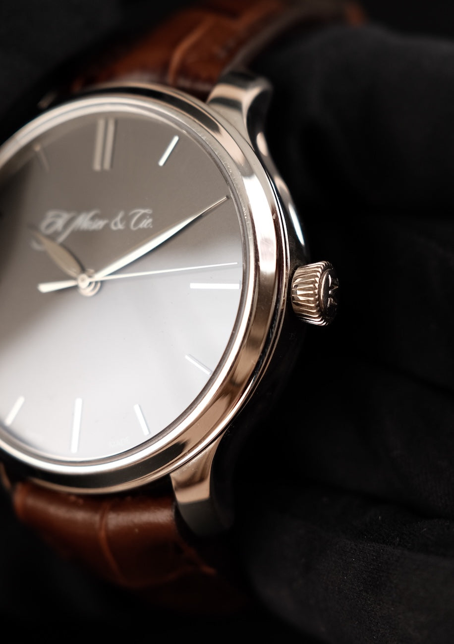 H.Moser & Cie Endeavour Monard Centre Seconds 343505015 Box + og. Papiere Platinum