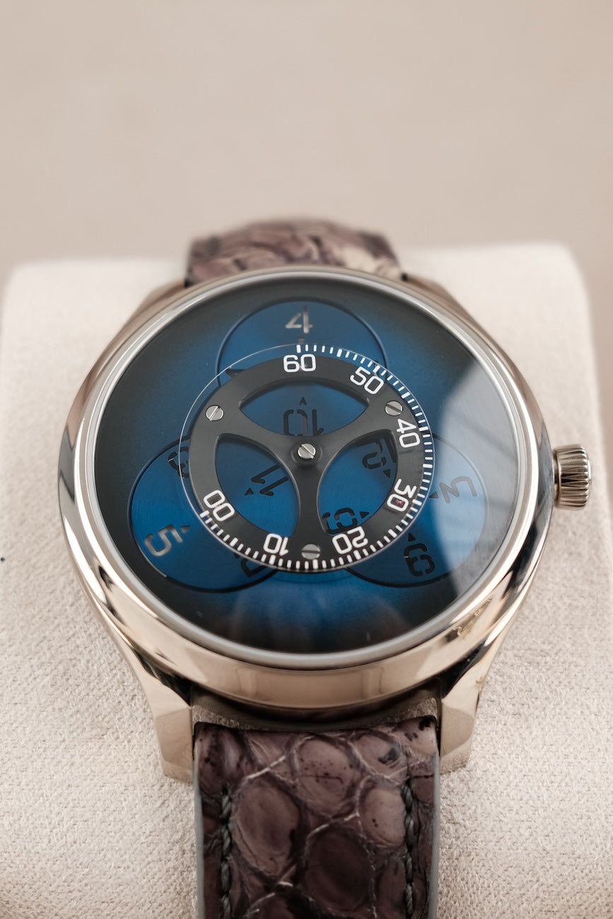 H.Moser & Cie Endeavour "Flying Hours" 18060200 Box + og. Papiere Limited 60 Pieces Blue Dial