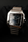 Load image into Gallery viewer, Cartier Santos de Cartier WSSA0030 Box + og. Papiere Blue Dial, LC DE, First Buyer's Invoice
