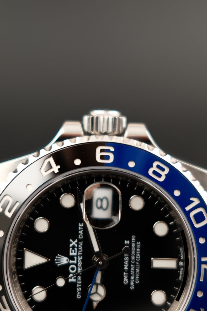 Rolex GMT-Master II "Batman" 126710BLNR Box + og. Papiere LC100, First Buyer's Invoice