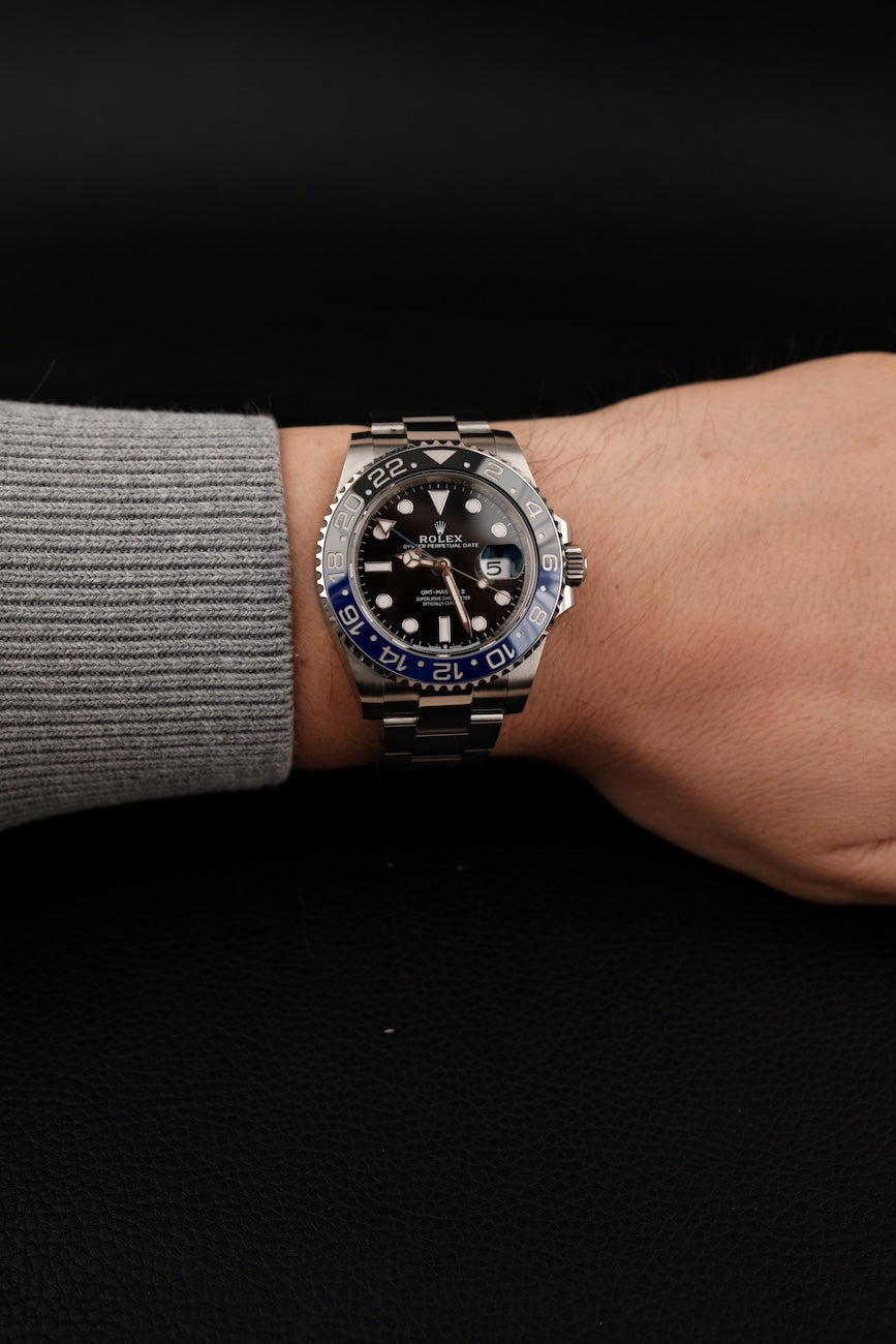 Rolex GMT-Master II "Batman" 126710BLNR Box + og. Papiere LC100, First Buyer's Invoice