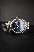 Charger l'image dans la visionneuse de la galerie, Rolex Datejust 41 126334  Box + og. Papiere Blue Stick Dial New Stickered 2024
