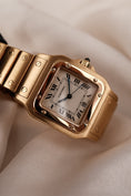 Load image into Gallery viewer, Cartier Santos Galbée 887901 Original Papiere 18k Gold, Open Papers
