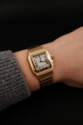 Load image into Gallery viewer, Cartier Santos Galbée 887901 Original Papiere 18k Gold, Open Papers
