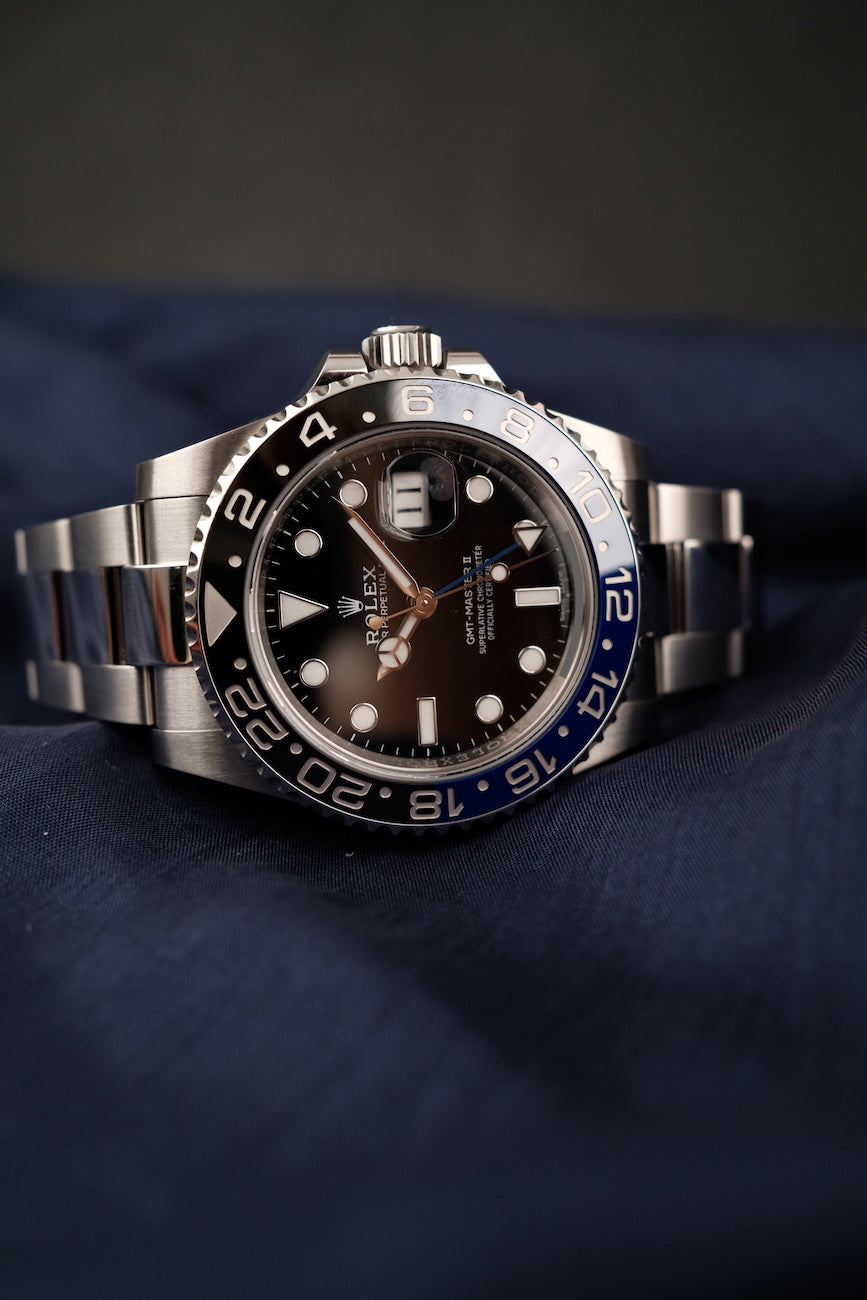 Rolex GMT-Master II "Batman" 116710BLNR Box + og. Papiere LC 100 German Delivered