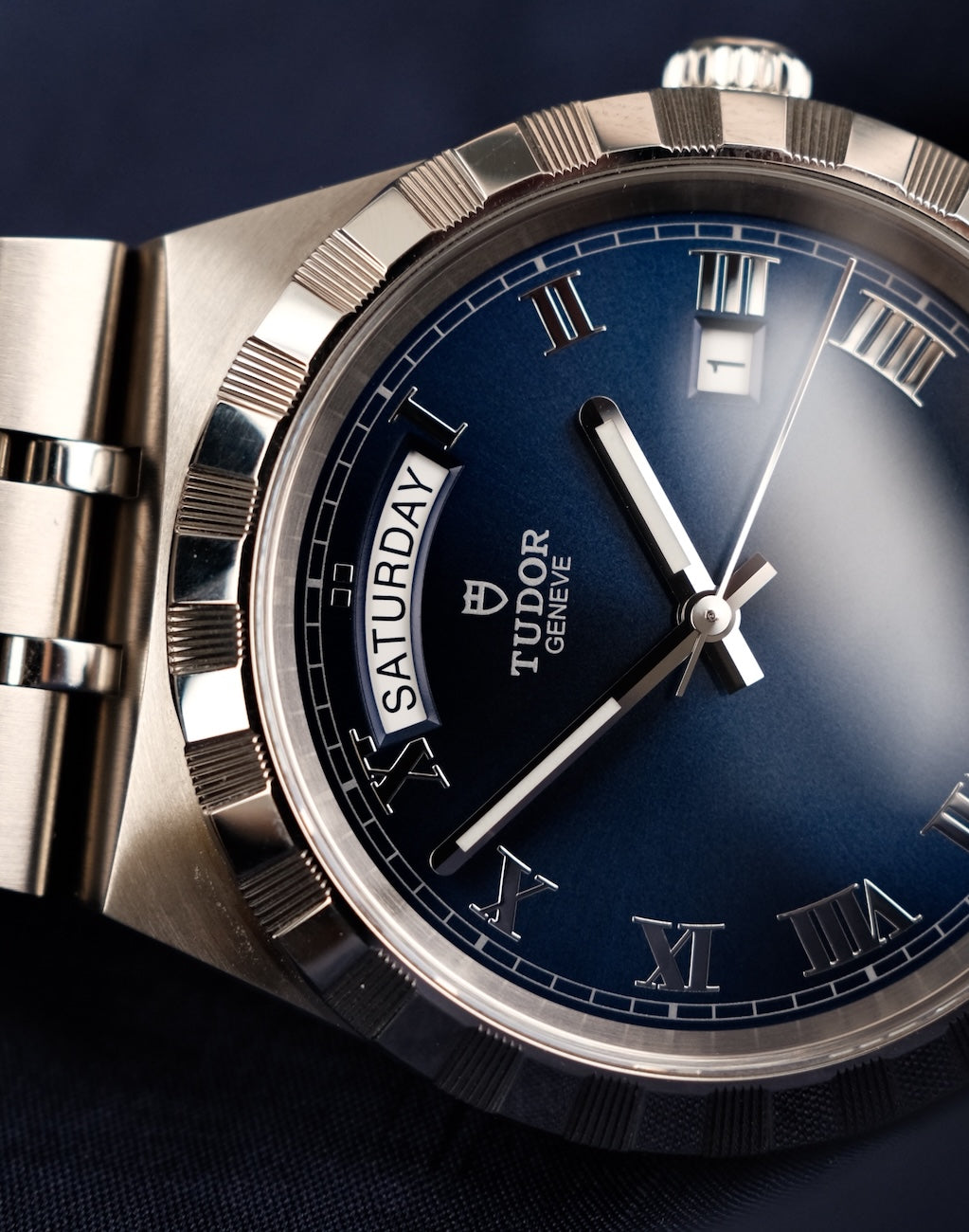 Tudor Royal 28600 Box + og. Papiere Blue Dial, First Buyer's Invoice, German Delivered