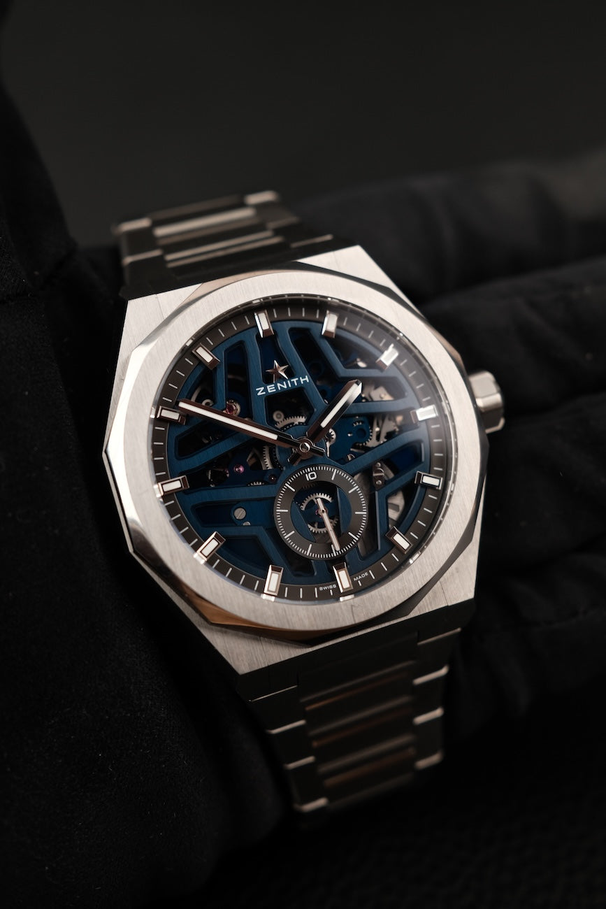 Zenith Defy Skyline  03.9300.3620/79.I001 Box + og. Papiere Skeleton Blue, German Delivered