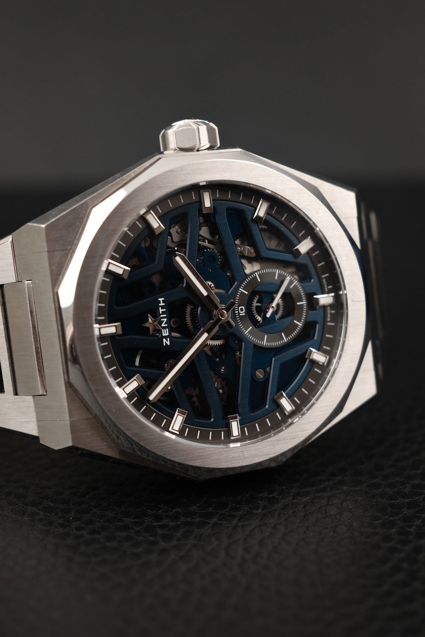 Zenith Defy Skyline  03.9300.3620/79.I001 Box + og. Papiere Skeleton Blue, German Delivered