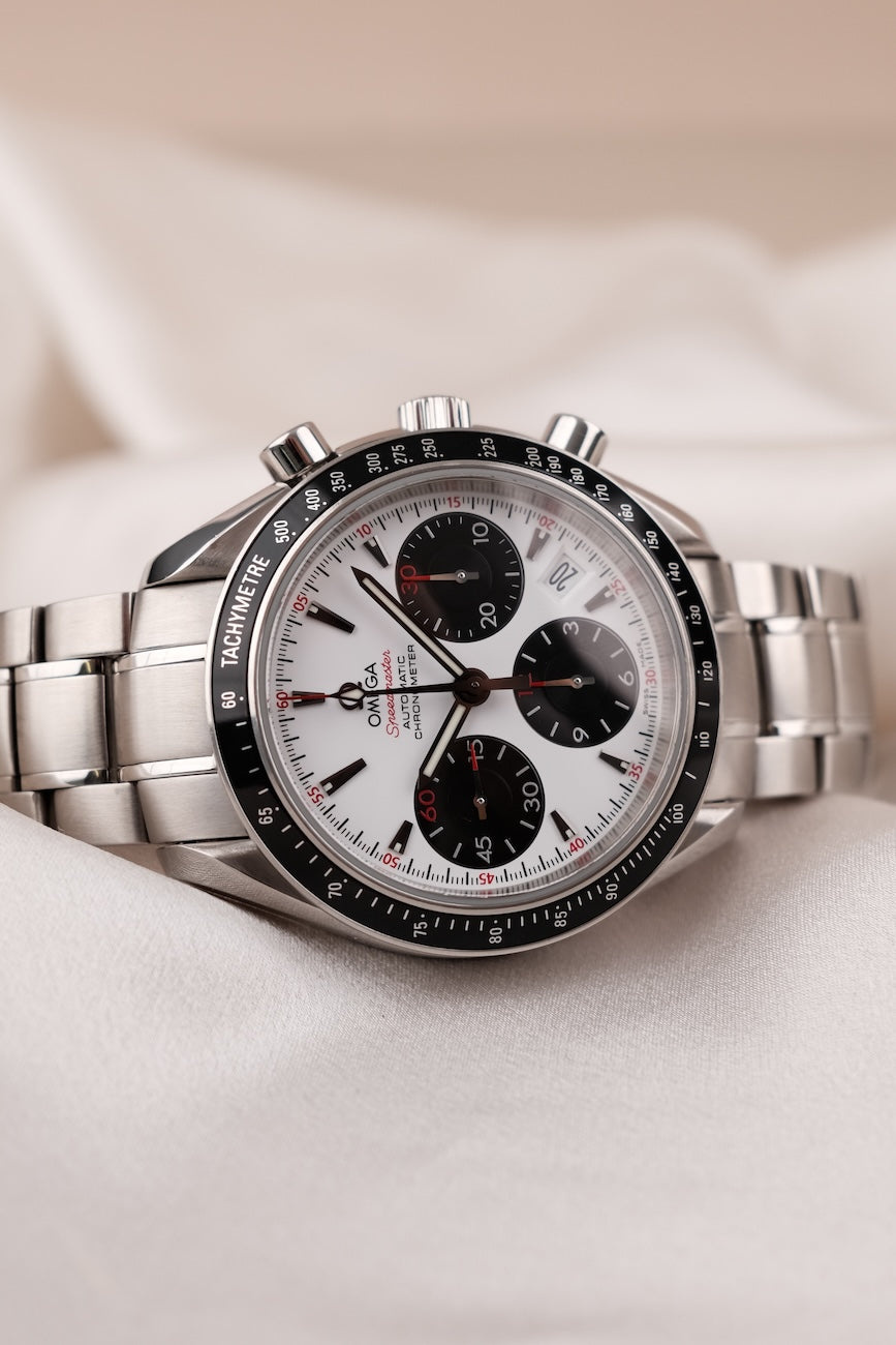 Omega Speedmaster Date 32330404004001 Box + og. Papiere LC DE