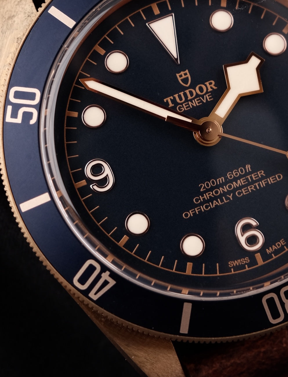 Tudor Black Bay Bronze 79250BB Box + og. Papiere Bucherer Edition Blue