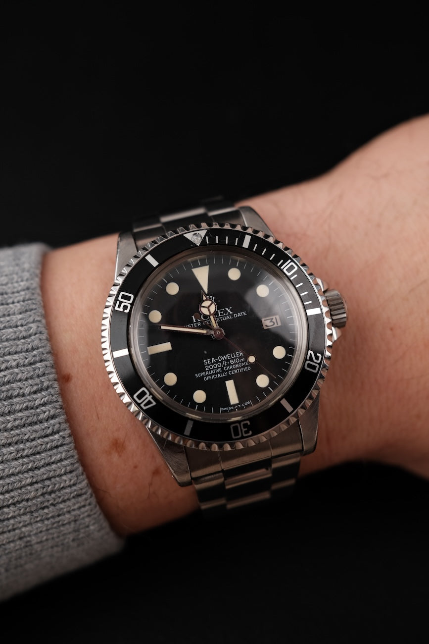 Rolex Sea-Dweller 1665 Box + og. Papiere Collector´s Condition and Set Matte Dial Tritium Punched Papers