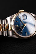 Bild in Galerie-Betrachter laden, Rolex Datejust 36 16233 Box + og. Papiere Blue Dial, S/G, Serviced
