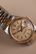 Carica l'immagine nel visualizzatore della galleria, Rolex Datejust 36 16013 Box + og. Papiere S/G, Houndstooth Dial, LC100
