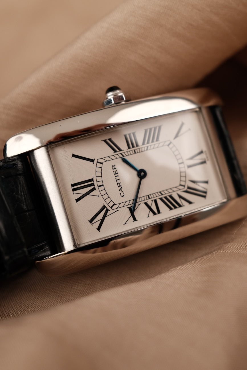 Cartier Tank Américaine XL 1736 18k White Gold