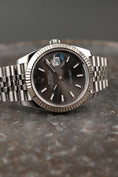 Cargar la imagen en la vista de la galería, Rolex Datejust 41 126334 Box + og. Papiere Grey Rhodium, LC100
