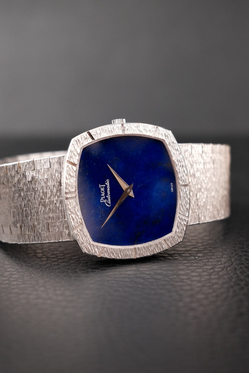 Piaget TV Lapis Lazuli 12421 RARE Unpolished No Cracks Uncut Bracelet