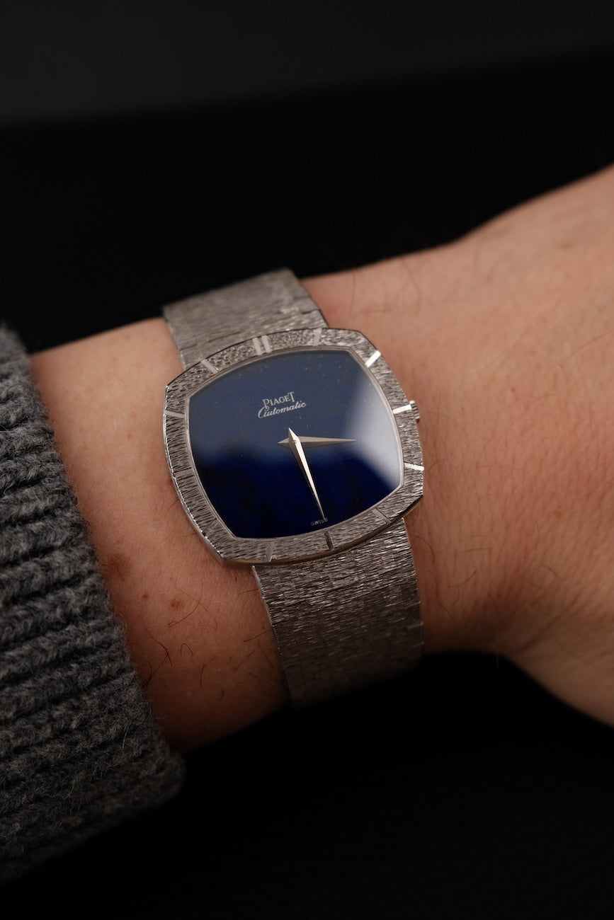 Piaget TV Lapis Lazuli 12421 RARE Unpolished No Cracks Uncut Bracelet