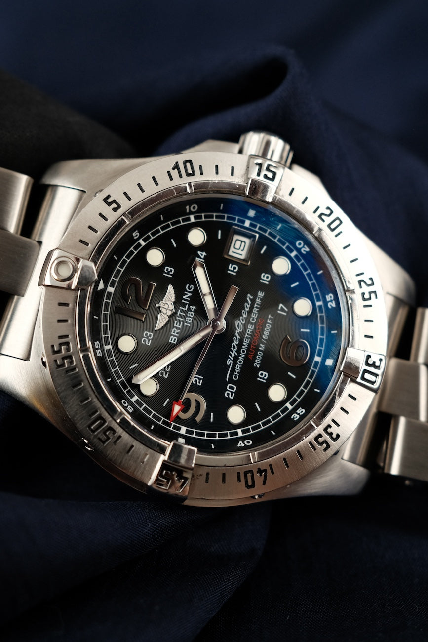 Breitling Superocean Steelfish A17390-3014 Box + og. Papiere German Delivered