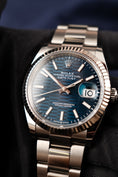 Bild in Galerie-Betrachter laden, Rolex Datejust 36 126234 Box + og. Papiere Blue Motif Dial
