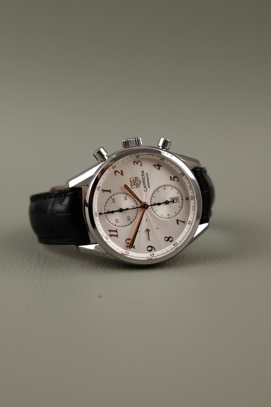 Tag Heuer Carrera Calibre 16 CAS2112FC6291 Box + og. Papiere Heritage