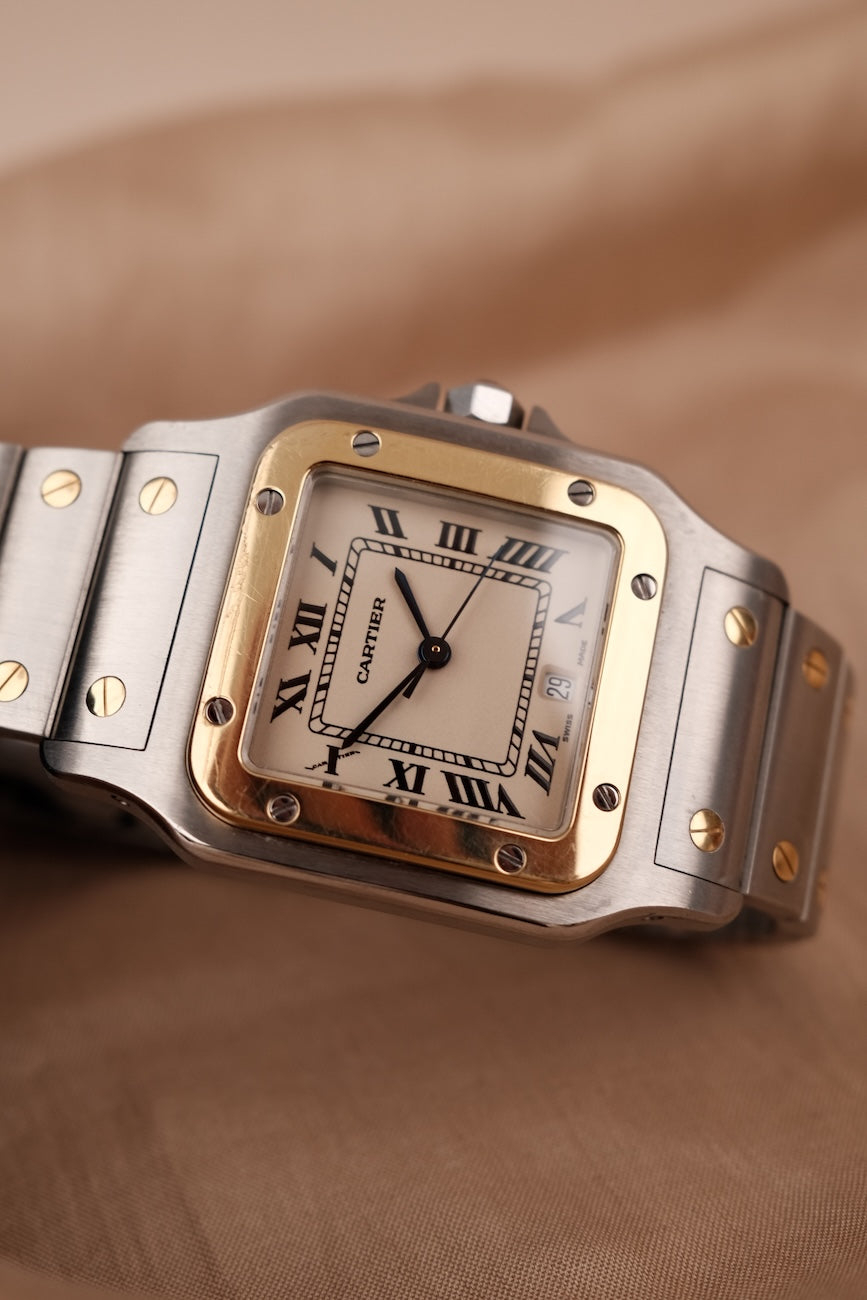 Cartier Santos Galbée 187901 Box + og. Papiere Quarz, S/G