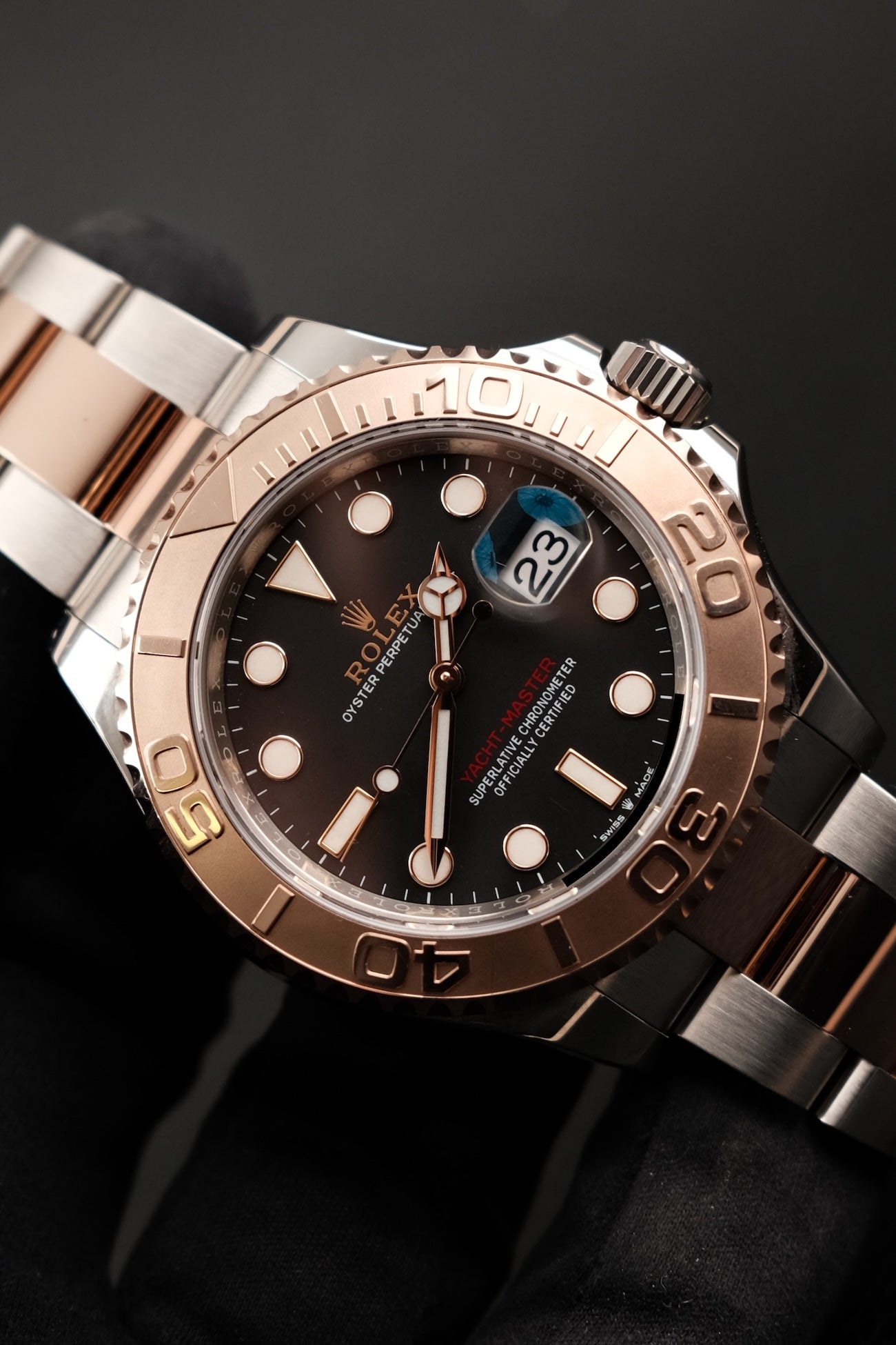 Rolex Yacht-Master 40  126621 Box + og. Papiere Two Tone Rose, Black Dial