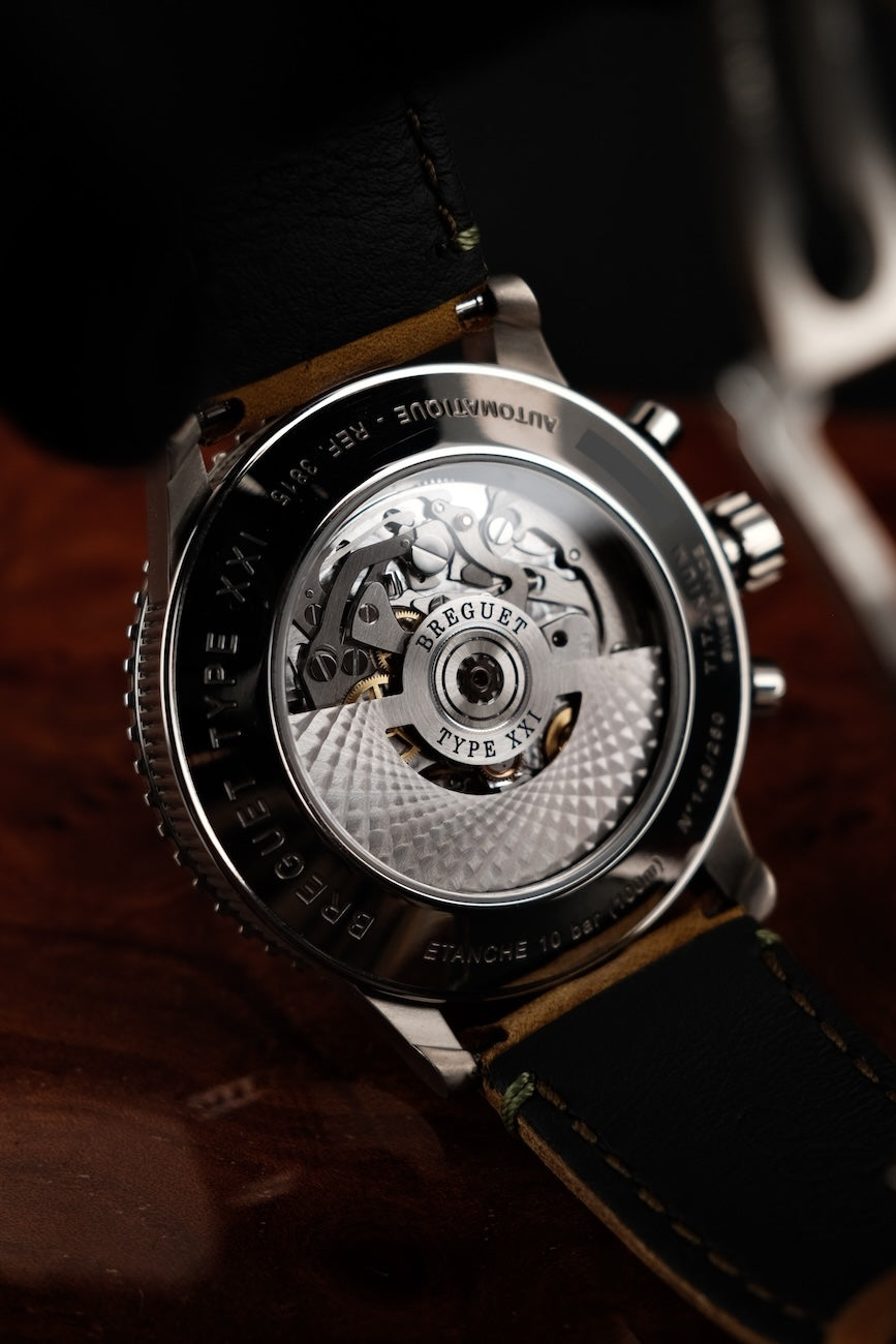 Breguet Typ XXI 3815TI/HM/3ZU Box + og. Papiere Titanium, Flyback Chronograph