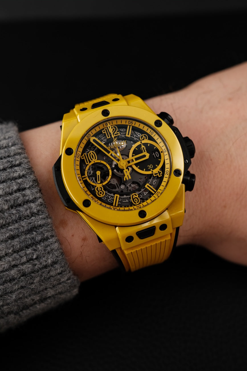 Hublot Big Bang Unico 441.CY.471Y.RX Box + og. Papiere Yellow Magic, Limited Edition 250 Pieces, First Buyer's Invoice