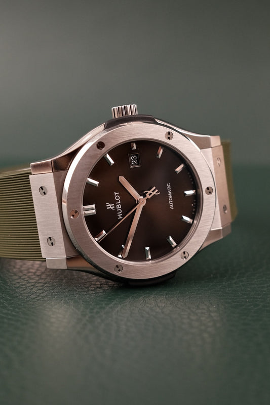 Hublot Hublot Classic Fusion  542NX8970RX Box + og. Papiere Titanium Green 42mm