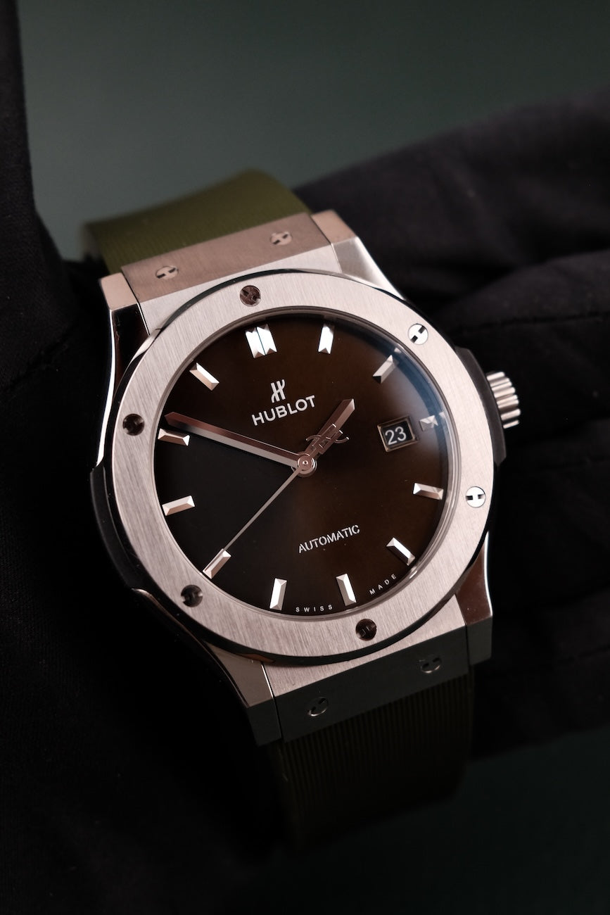 Hublot Hublot Classic Fusion  542NX8970RX Box + og. Papiere Titanium Green 42mm