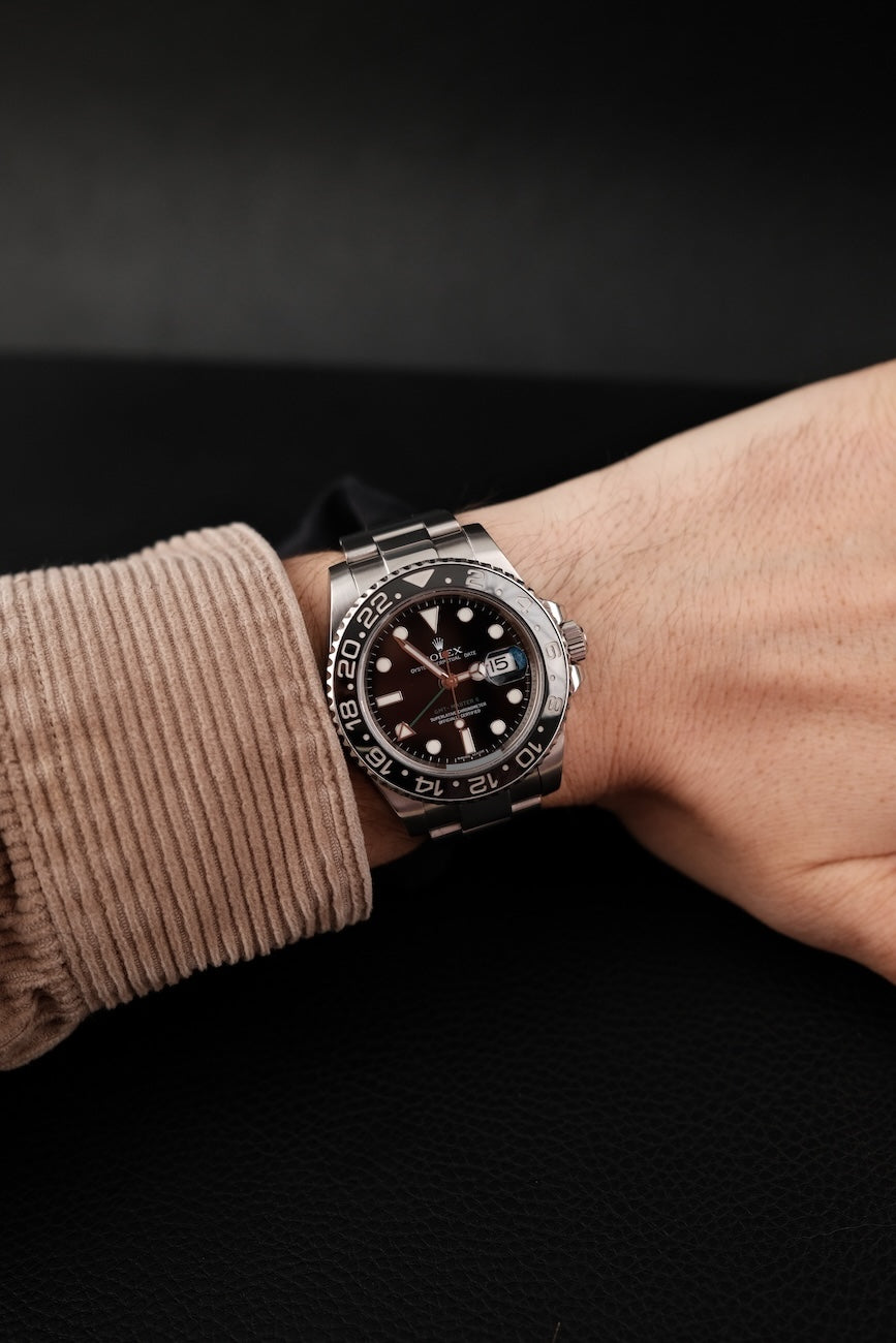 Rolex GMT-Master II 116710LN Box + og. Papiere Rectangular Dial, Rolex Service 2012