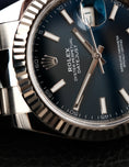 Bild in Galerie-Betrachter laden, Rolex Datejust 41 126334 Box + og. Papiere Blue Dial, Oyster Bracelet,  LC100
