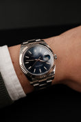 Bild in Galerie-Betrachter laden, Rolex Datejust 41 126334 Box + og. Papiere Blue Dial, Oyster Bracelet,  LC100
