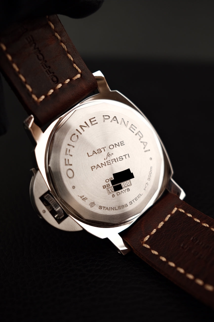 Panerai Luminor Marina "Last one for Paneristi" PAM00911 Box + og. Papiere Limited to 500 Pieces