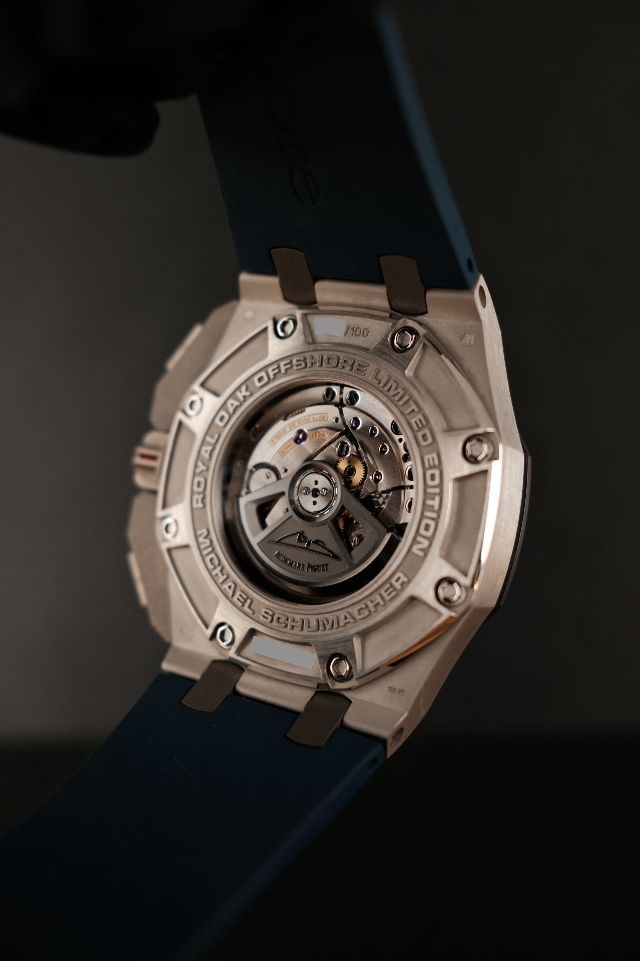 Audemars Piguet Royal Oak Offshore 26568PMOOA021CA01 Box + og. Papiere Limitierte Platin Schumacher Edition AP Service 2022