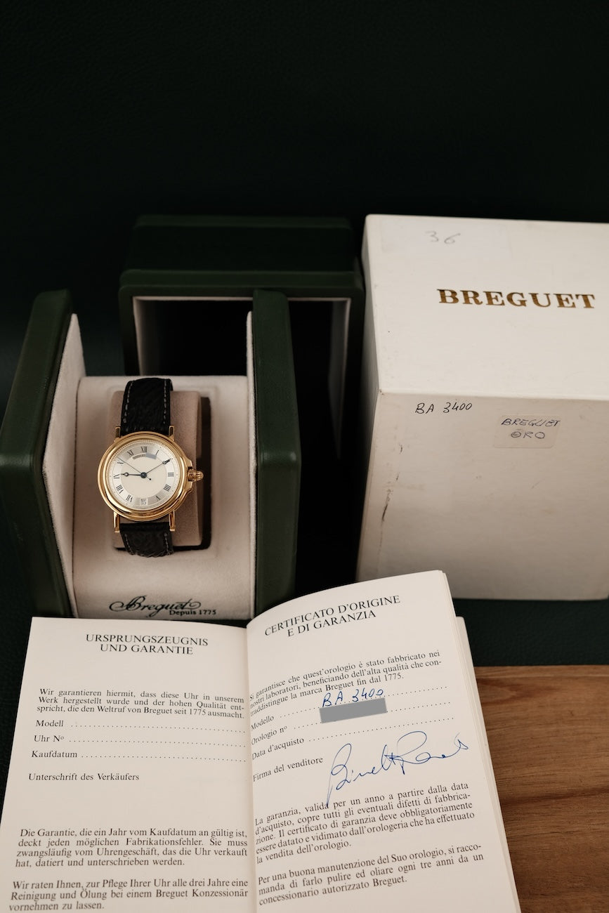 Breguet Marine BA3400 Box + og. Papiere 18k Yellow Gold