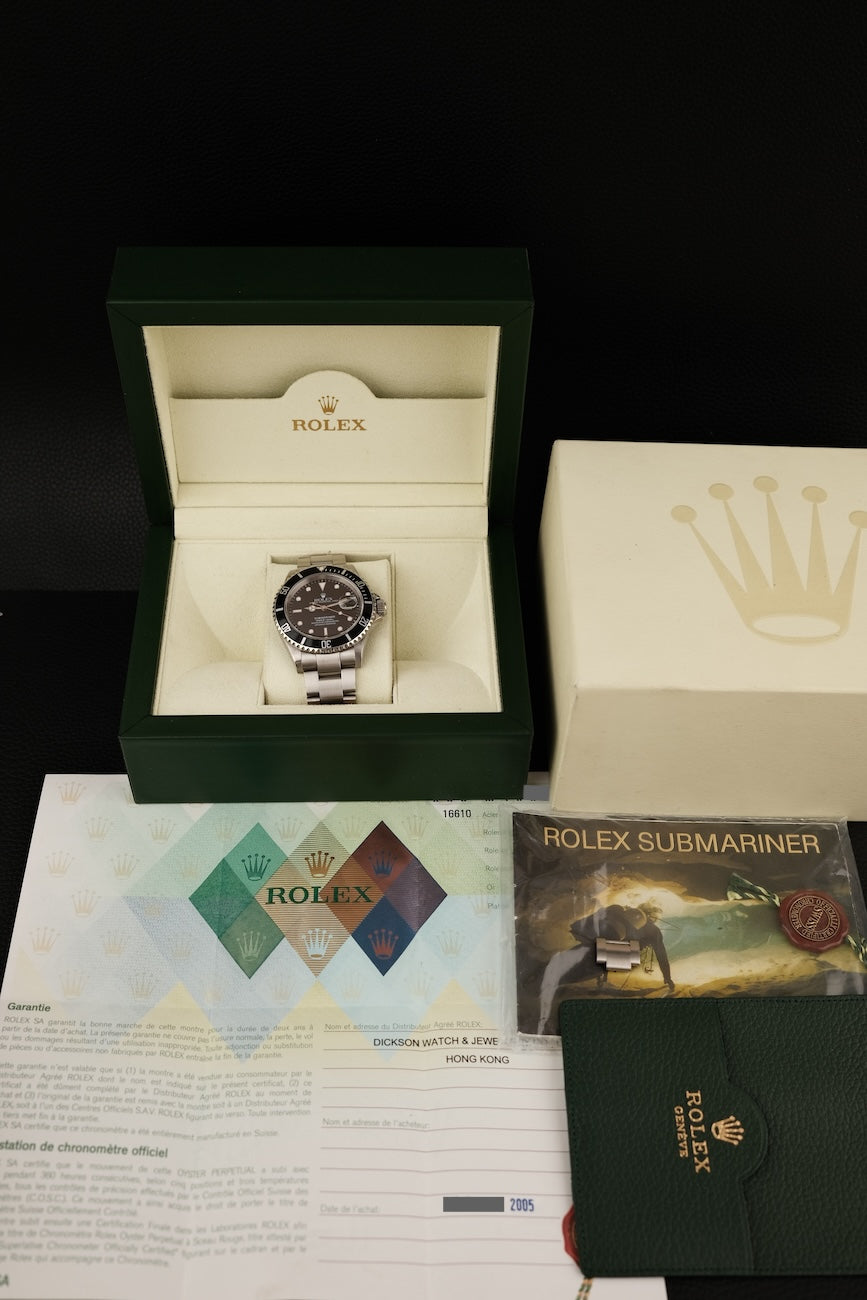 Rolex Submariner Date  16610 Box + og. Papiere 16610 T D-Serial 2005