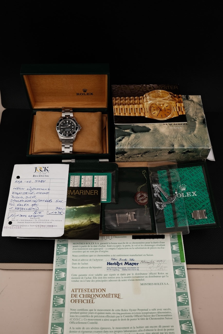 Rolex Sea-Dweller 4000, LC100 16600 Box + og. Papiere