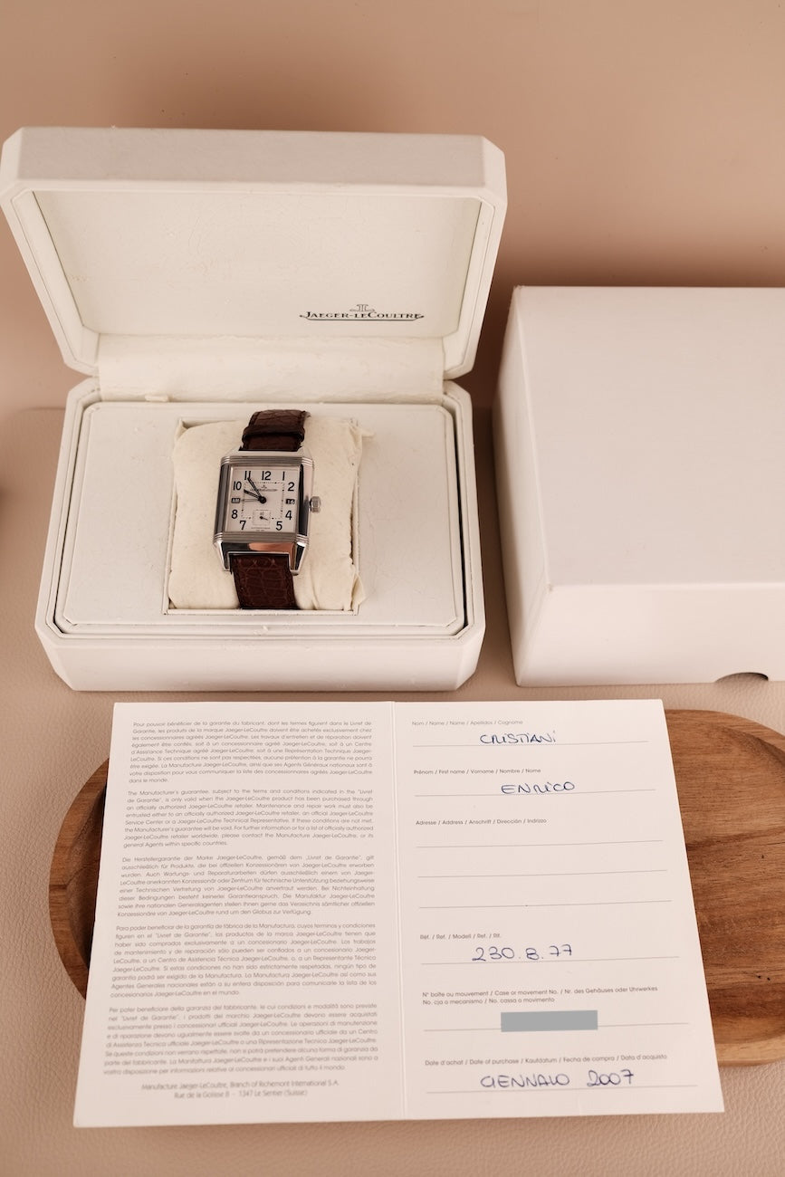 Jaeger-LeCoultre Reverso Squadra GMT 230877 Box + og. Papiere